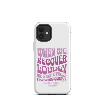 When We Recover Loud Recovery Phone Case graphic detail (view 4)