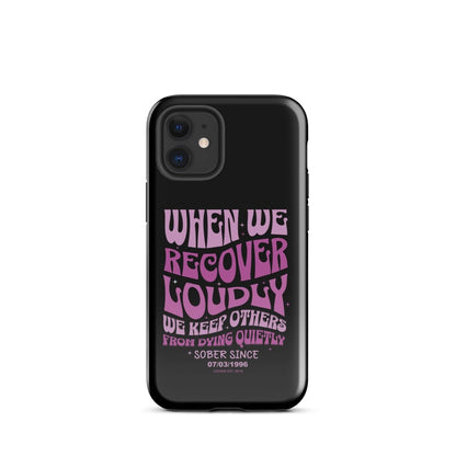 When We Recover Loud Recovery Phone Case lifestyle view (view 5)