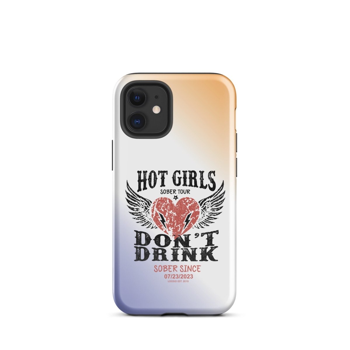 Hot Girls Don't Drink Recovery Phone Case side view (view 6)