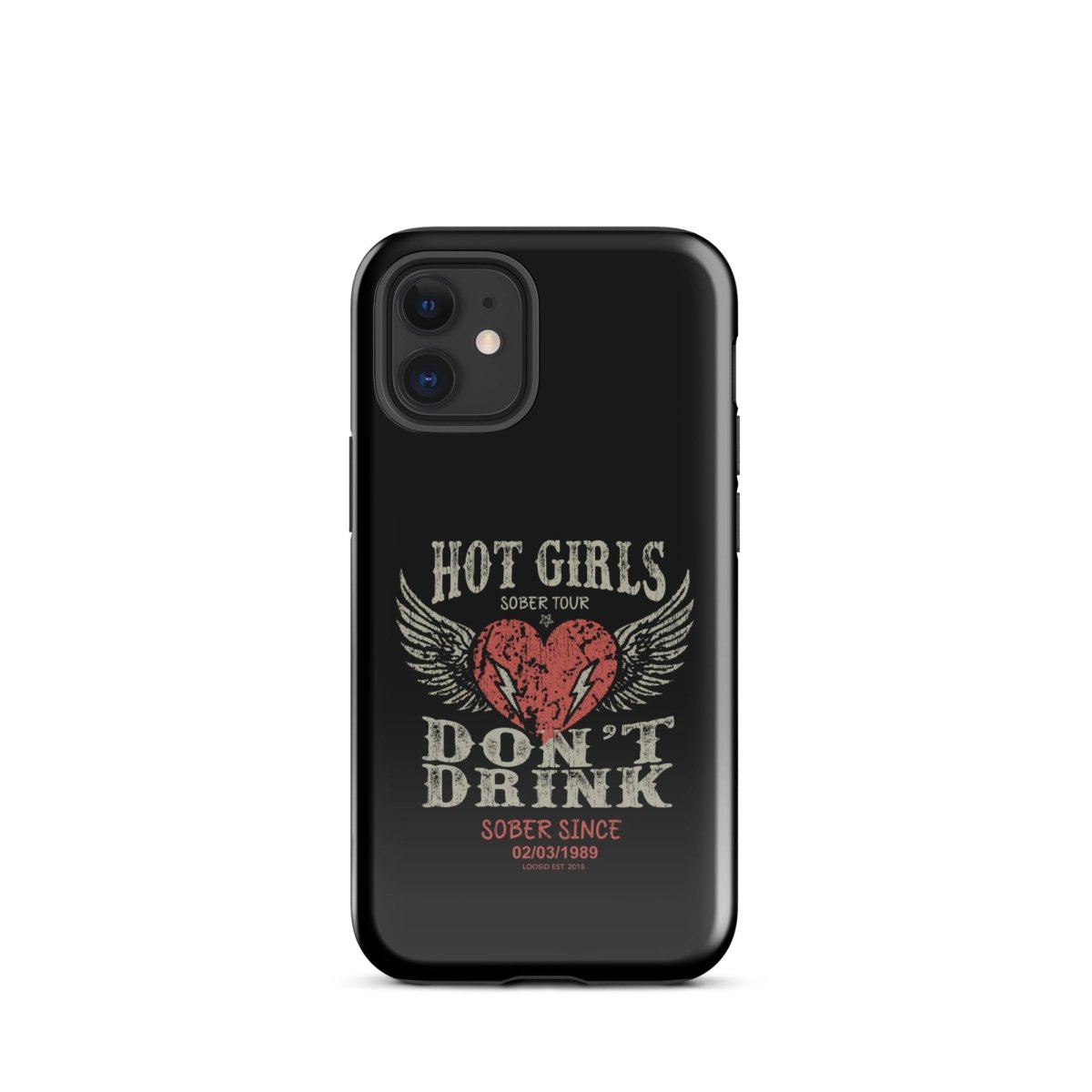 Hot Girls Don't Drink Recovery Phone Case lifestyle view (view 5)