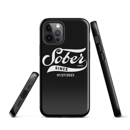 Sober Since Recovery Phone Case back view (view 7)