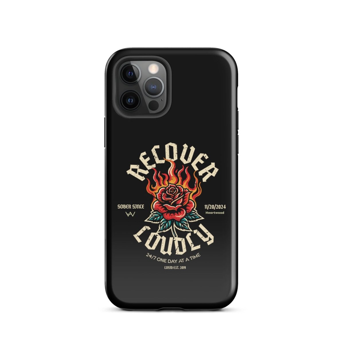 Recover Loudly Recovery Phone Case side view (view 6)