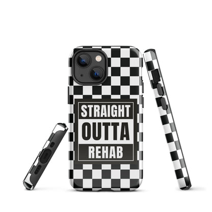Straight outta of Rehab Recovery Phone Case fit detail (view 9)