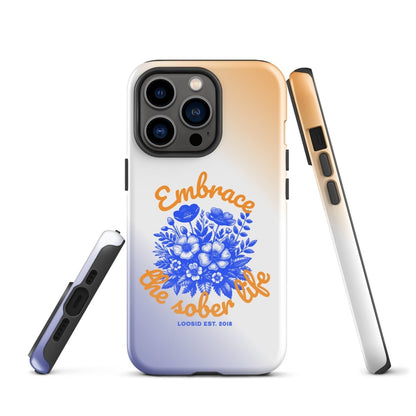Embrace Sobriety Recovery Phone Case featuring the design (view 11)