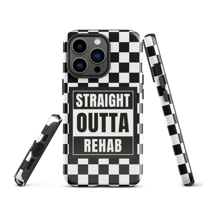 Straight outta of Rehab Recovery Phone Case featuring the design (view 11)