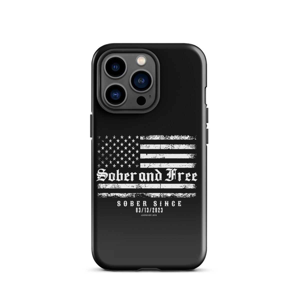Sober and Free Recovery Phone Case featuring the design (view 11)