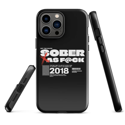 Sober As F*ck Recovery Phone Case close-up view (view 12)