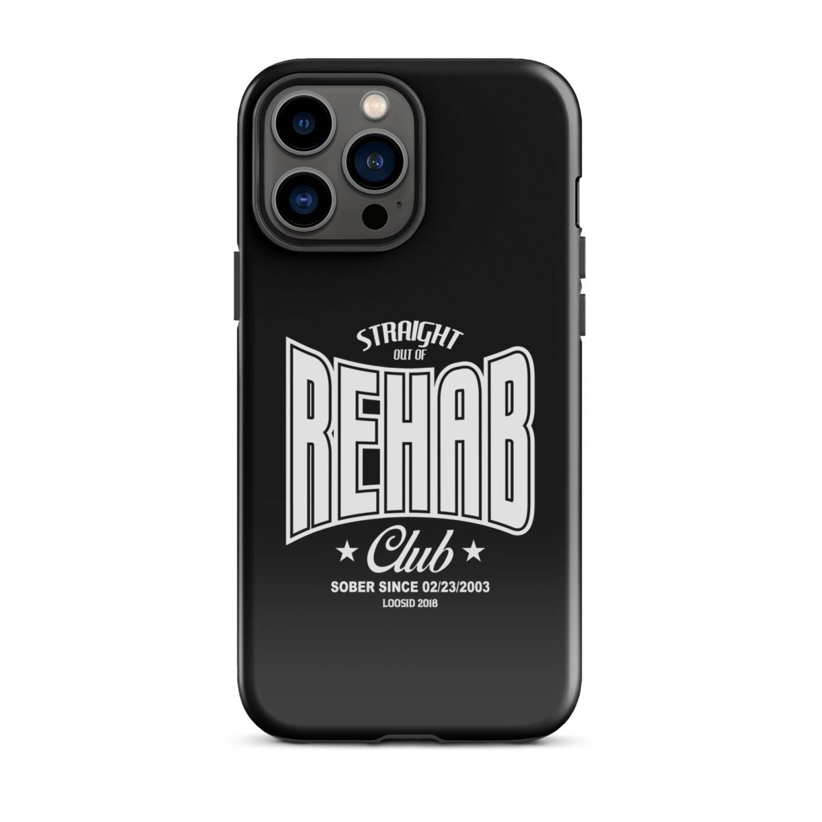 Straight Out of Rehab Recovery Phone Case close-up view (view 12)