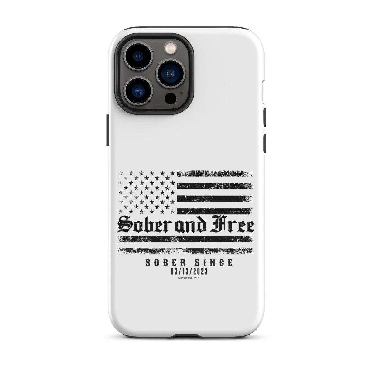 Sober & Free Recovery Phone Case featuring the design (view 11)