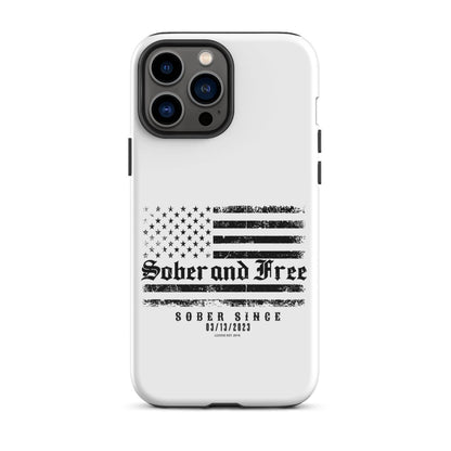 Sober & Free Recovery Phone Case featuring the design (view 11)