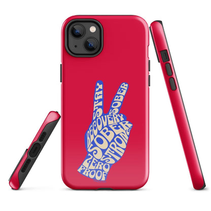Peace & Sober Recovery Phone Case graphic detail (view 14)