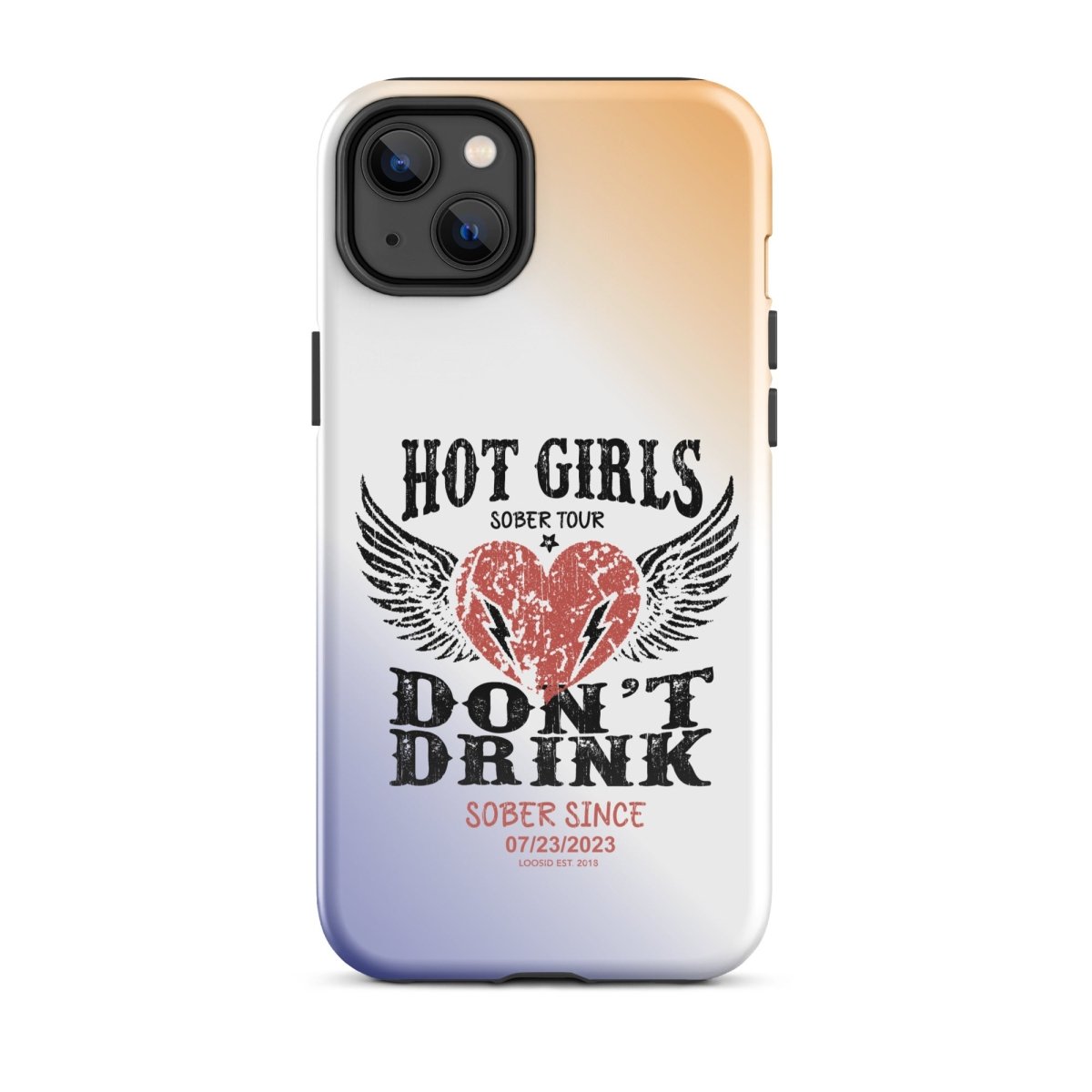 Hot Girls Don't Drink Recovery Phone Case lifestyle view (view 15)