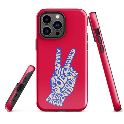 Peace & Sober Recovery Phone Case side view (view 16)
