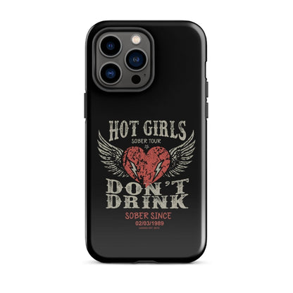 Hot Girls Don't Drink Recovery Phone Case lifestyle view (view 15)