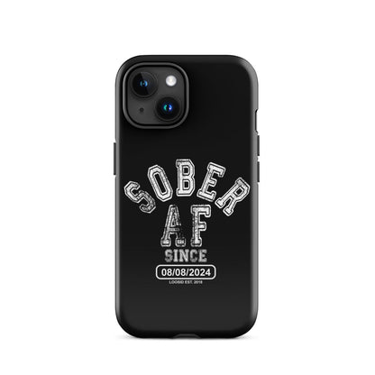 Sober AF Recovery Phone Case back view (view 17)
