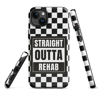 Straight outta of Rehab Recovery Phone Case side view (view 16)