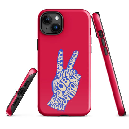 Peace & Sober Recovery Phone Case packaging detail (view 18)