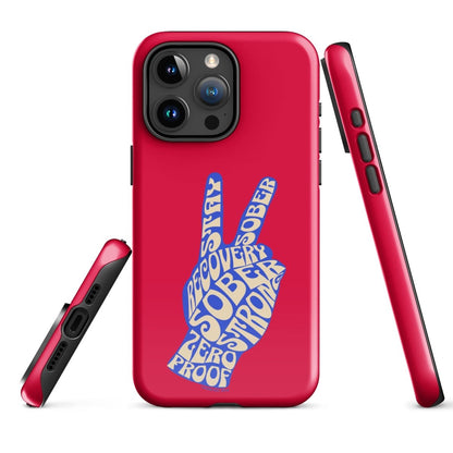 Peace & Sober Recovery Phone Case product photo (view 20)