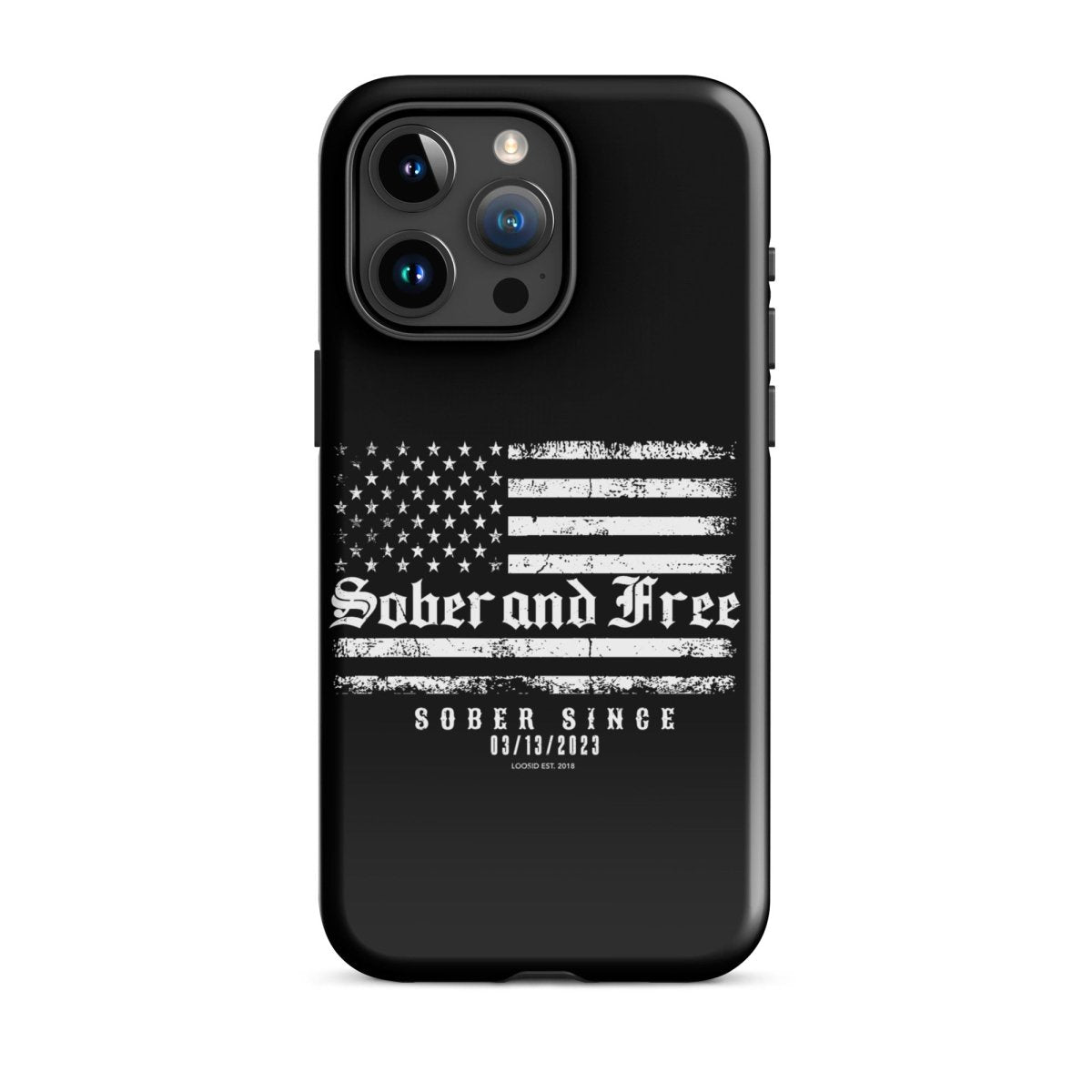 Sober and Free Recovery Phone Case product photo (view 20)