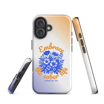 Embrace Sobriety Recovery Phone Case featuring the design (view 21)