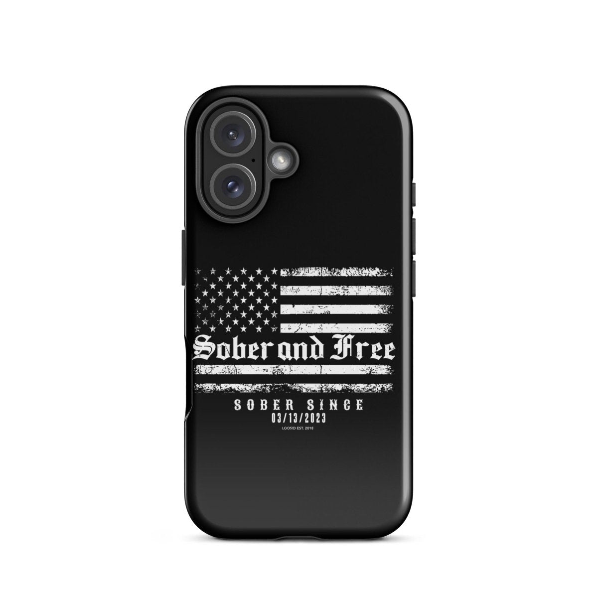 Sober and Free Recovery Phone Case featuring the design (view 21)