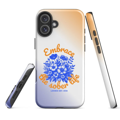 Embrace Sobriety Recovery Phone Case close-up view (view 22)