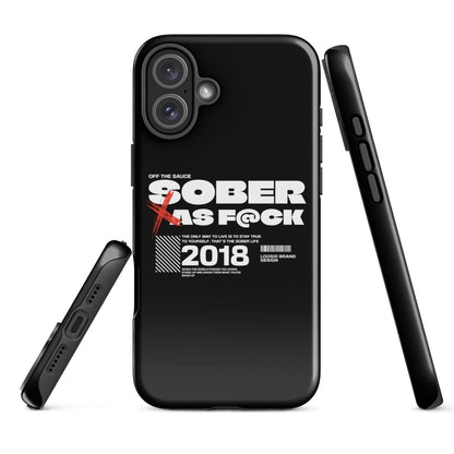 Sober As F*ck Recovery Phone Case close-up view (view 22)
