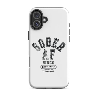 Sober AF Recovery Phone Case featuring the design (view 21)
