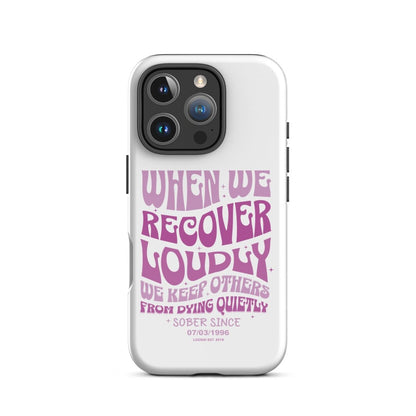 When We Recover Loud Recovery Phone Case close-up view (view 22)