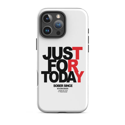 Just For Today Recovery Phone Case flat lay styled image (view 23)