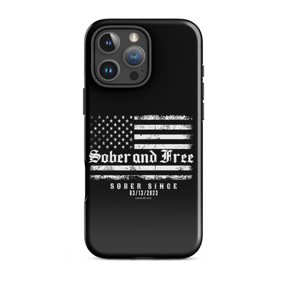 Sober and Free Recovery Phone Case graphic detail (view 24)