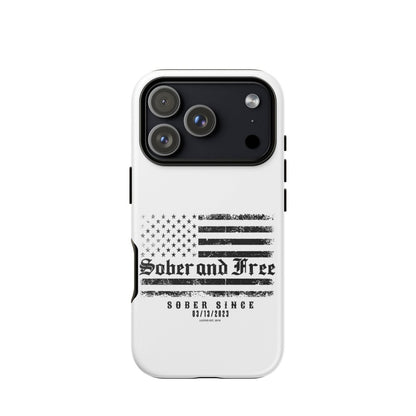 Sober & Free Recovery Phone Case side view (view 26)