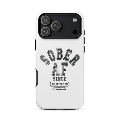 Sober AF Recovery Phone Case back view (view 27)