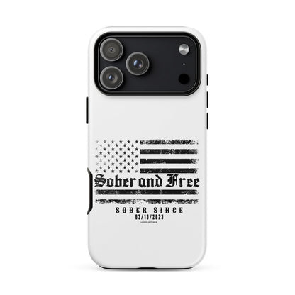 Sober & Free Recovery Phone Case back view (view 27)