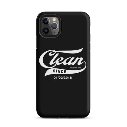 Clean Since Recovery Phone Case graphic detail (view 4)
