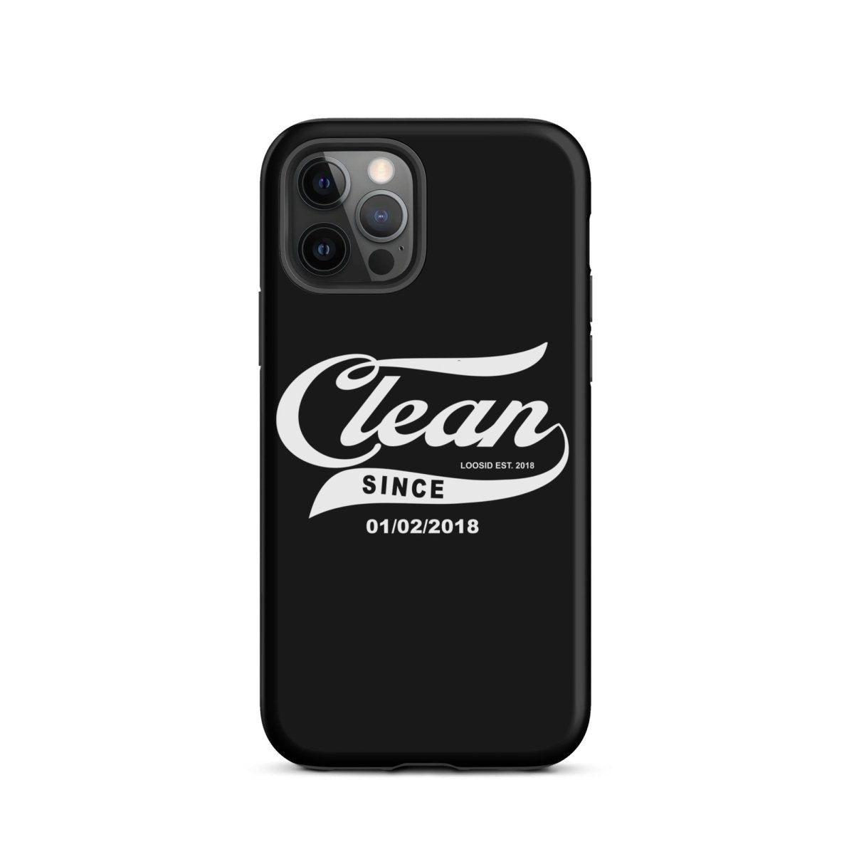 Clean Since Recovery Phone Case back view (view 7)