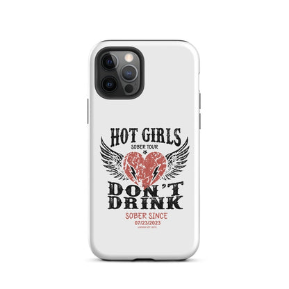 Hot Girls Don't Drink Recovery Phone Case side view (view 6)
