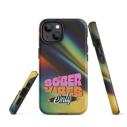 Sober Vibes Recovery Phone Case flat lay styled image (view 13)