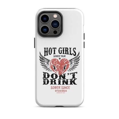 Hot Girls Don't Drink Recovery Phone Case lifestyle view (view 15)