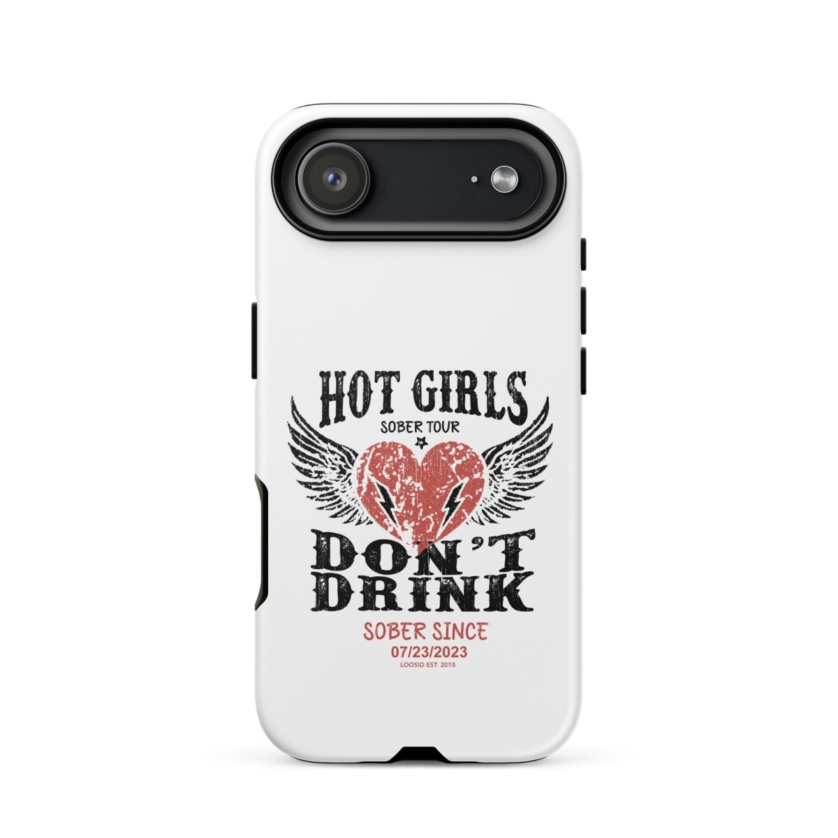 Hot Girls Don't Drink Recovery Phone Case lifestyle view (view 25)