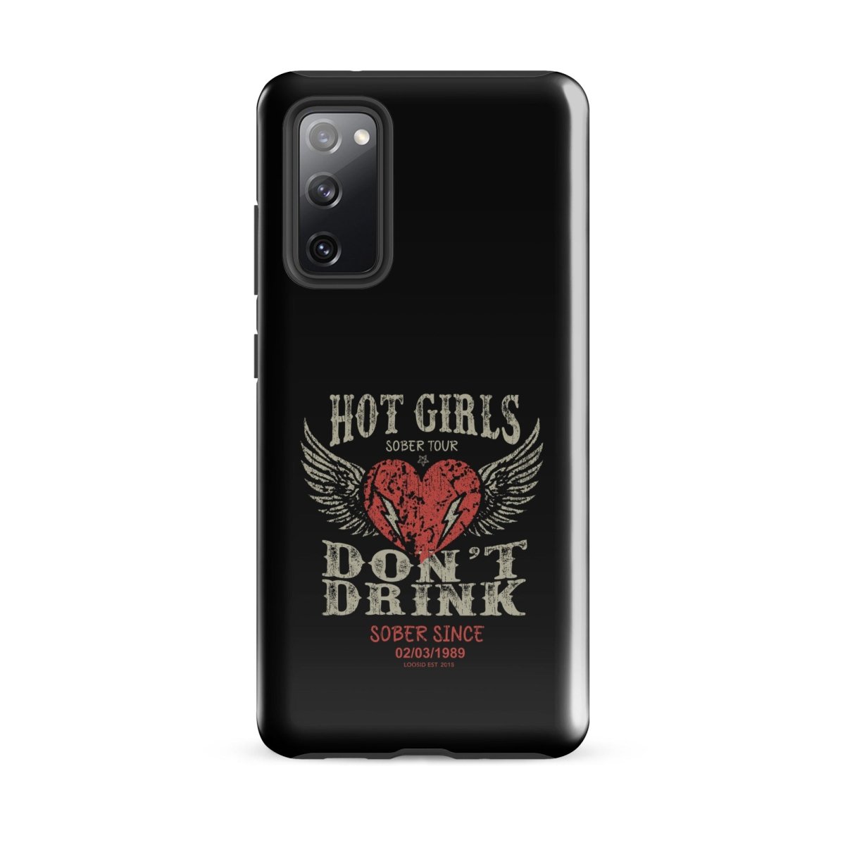 Loosid Hot Girls Don't Drink Recovery Phone Case featuring the design