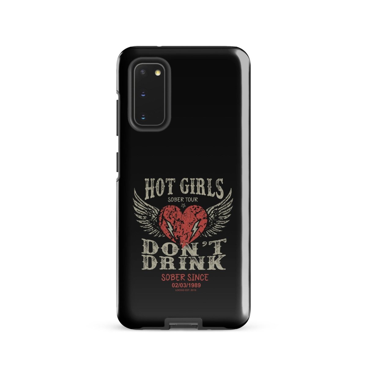 Hot Girls Don't Drink Recovery Phone Case graphic detail (view 4)