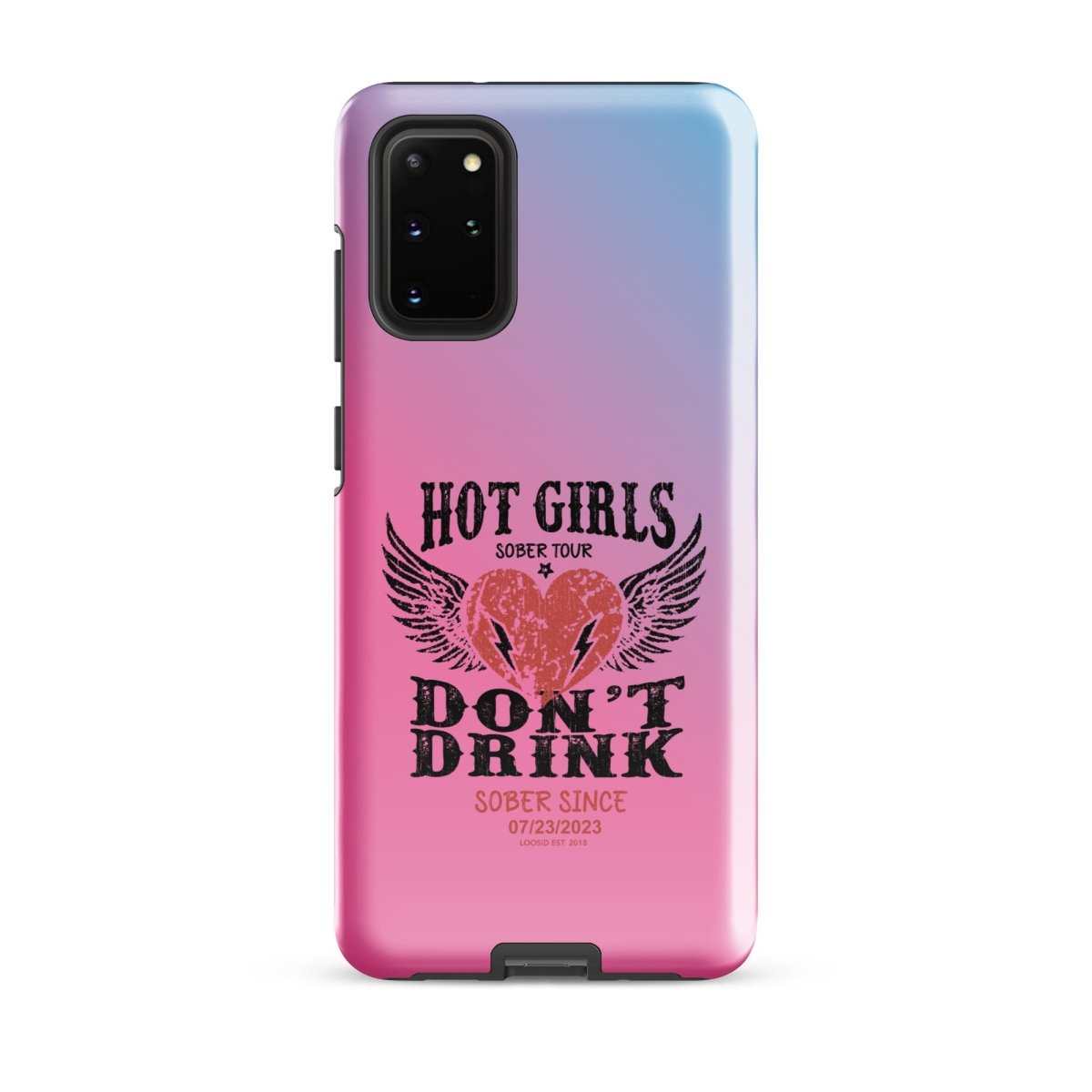 Hot Girls don't Drink Recovery Phone Case close-up view (view 2)
