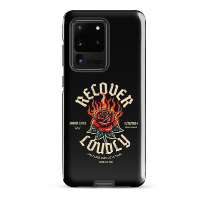 Recover Loudly Recovery Phone Case graphic detail (view 4)