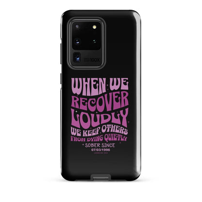 When we recover loudly Recovery Phone Case graphic detail (view 4)
