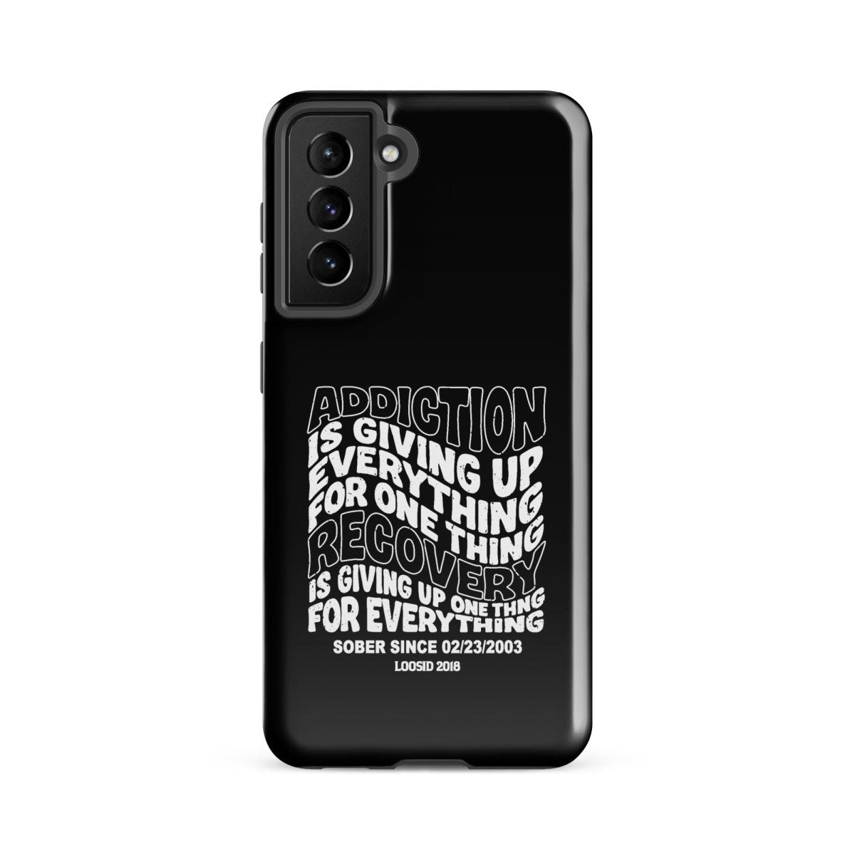 Addiction is Giving Up Recovery Phone Case packaging detail (view 8)