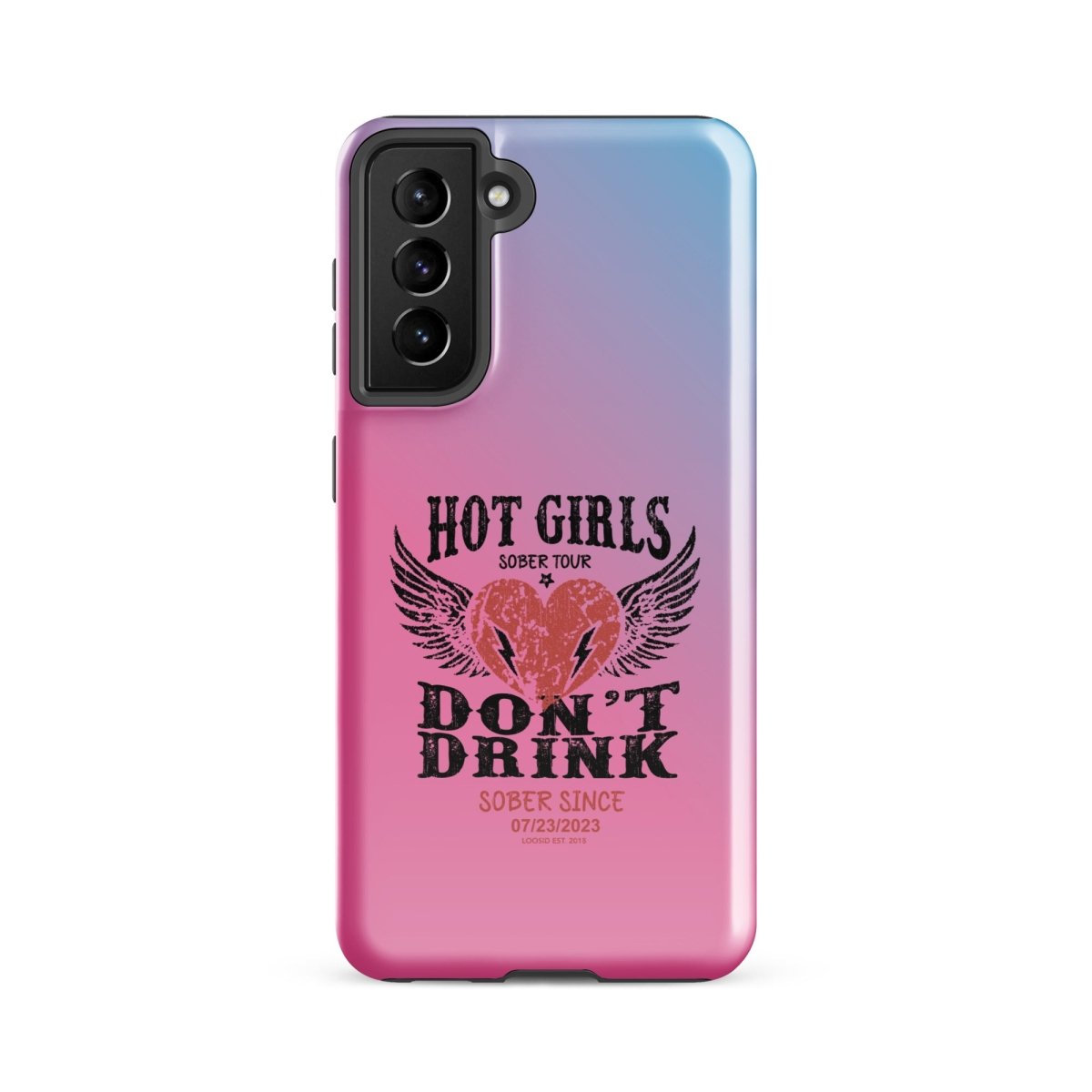 Hot Girls don't Drink Recovery Phone Case lifestyle view (view 5)