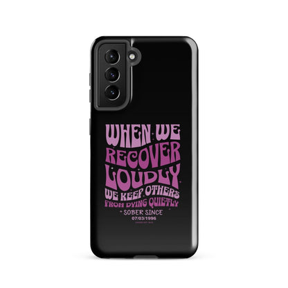 When we recover loudly Recovery Phone Case lifestyle view (view 5)