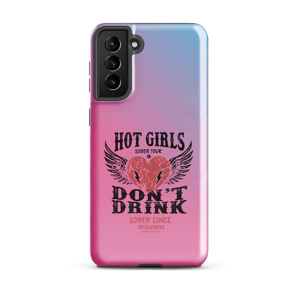 Hot Girls don't Drink Recovery Phone Case side view (view 6)