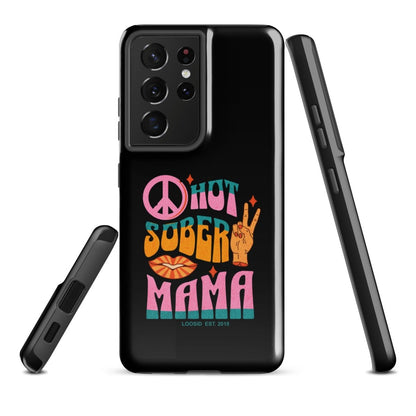 Hot Sober Mama Recovery Phone Case close-up view (view 12)